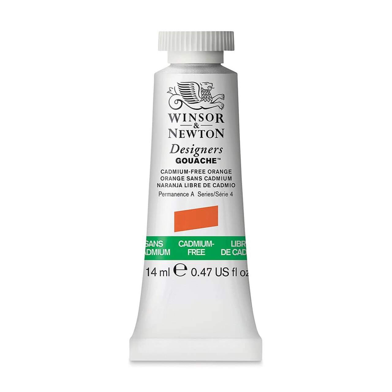 Winsor & Newton Designers Gouache - Cadmium-Free Orange, 14 ml tube